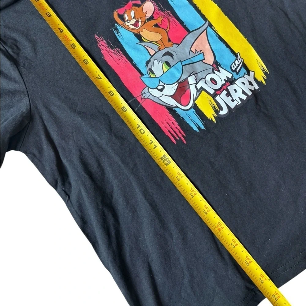 NWT SHEIN X Tom and Jerry Collab Kids  Black Tee